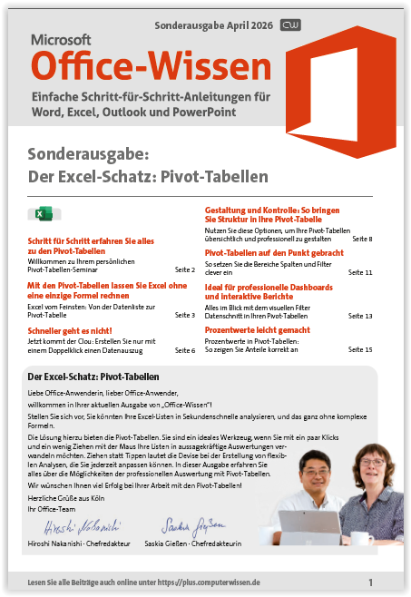 Titelbild Sonderausgabe  | April 2026