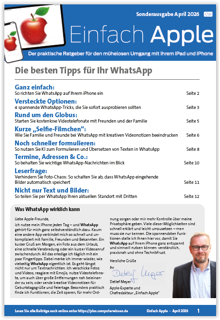 Titelbild Sonderausgabe  | April 2026
