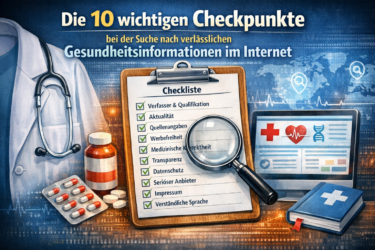Die 10 wichtigen Checkpunkte bei der Suche nach verlässlichen Gesundheitsinformationen im Internet