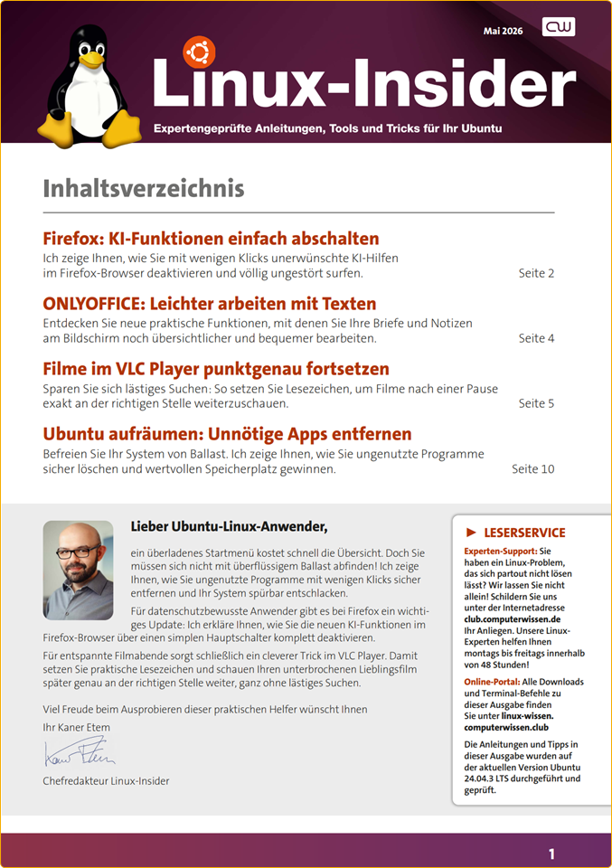 Titelbild Ausgabe  Nr. 07  | Mai 2026