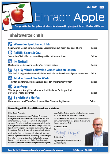 Einfach Apple – Mai 2026-cover