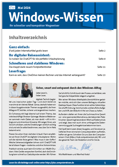 Titelbild Ausgabe  Nr. 05  | Mai 2026