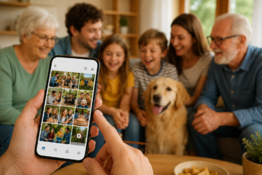 Ihr Familienalbum auf allen Familien-Handys