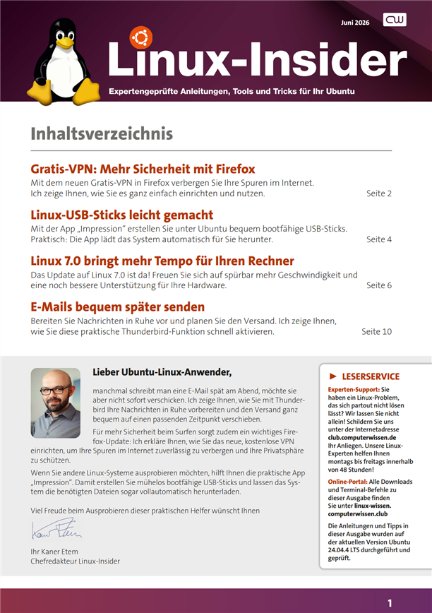 Titelbild Ausgabe  Nr. 8  | Juni 2026