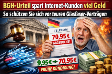 BGH-Urteil spart Internet-Kunden viel Geld: So schützen Sie sich vor teuren Glasfaser-Verträgen