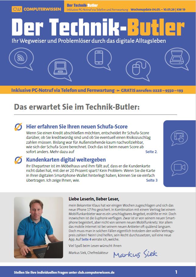 2026 – Technik-Butler KW 19-cover