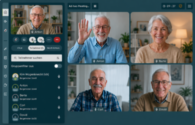 Starten Sie jetzt gleich eine Datenschutz-konforme Videokonferenz mit bis zu fünf Freunden