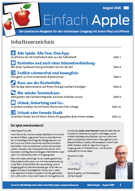 Titelbild Ausgabe  Nr. 08  | August 2026