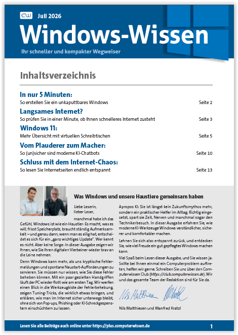 Titelbild Ausgabe  Nr. 07  | Juli 2026