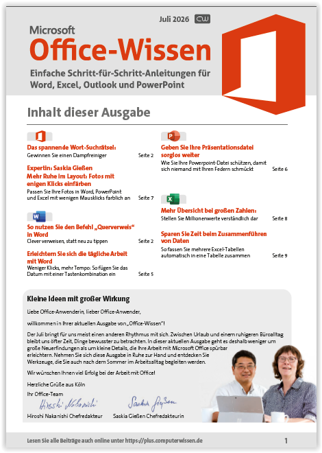 Titelbild Ausgabe  Nr. 07  | Juli 2026
