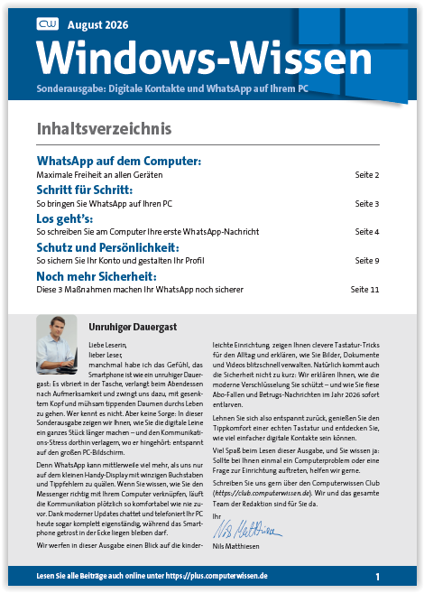 Titelbild Sonderausgabe  | August 2026