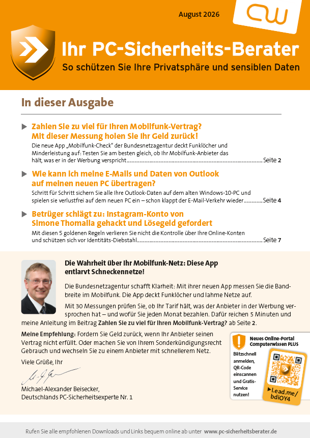 Titelbild Ausgabe  Nr. 8  | August 2026