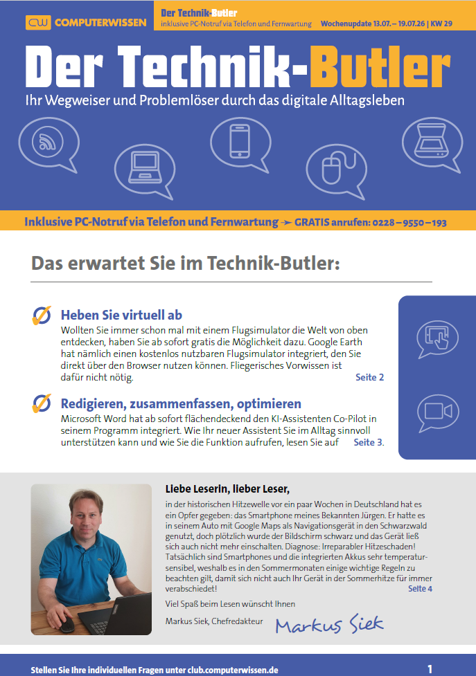 2026 – Technik-Butler KW 29-cover