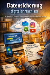 Sichern Sie die Daten, die Sie online und auf Speicherkarten abgelegt haben