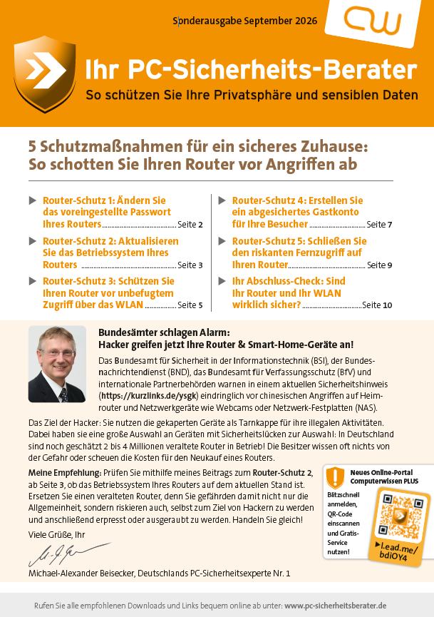 Titelbild Sonderausgabe  | September 2026