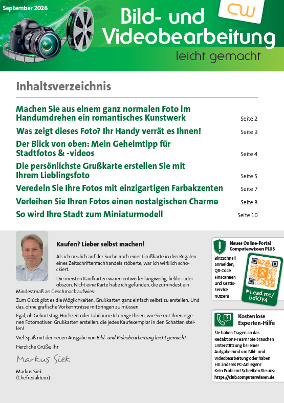 Titelbild Ausgabe  Nr. 11  | September 2026