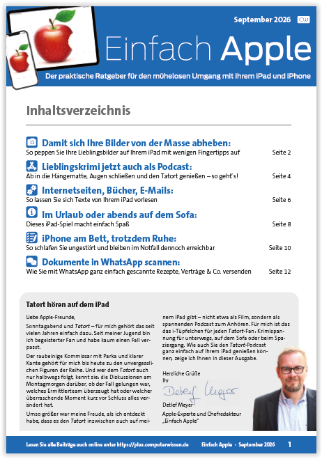 Titelbild Ausgabe  Nr. 09  | September 2026