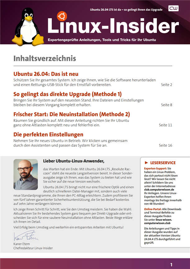 Titelbild Sonderausgabe  | September 2026