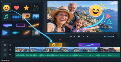 Mit Smileys machen Sie Ihre Videos noch lebendiger und persönlicher