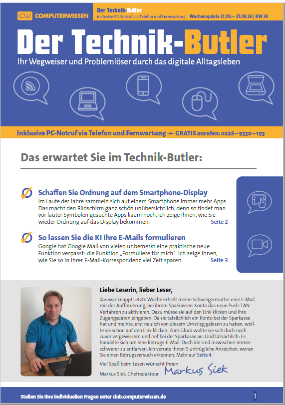 Titelbild Ausgabe  Nr. 39  | September 2026