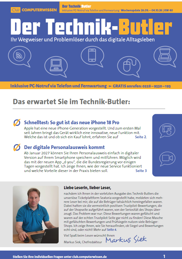 Titelbild Ausgabe  Nr. 40  | Oktober 2026