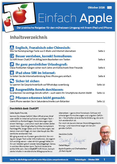 Titelbild Ausgabe  Nr. 10  | Oktober 2026