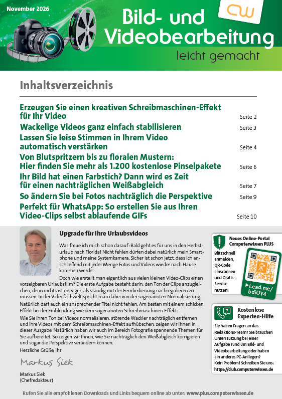 Titelbild Ausgabe  Nr. 14  | November 2026