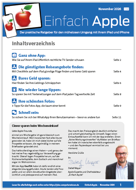 Titelbild Ausgabe  Nr. 11  | November 2026